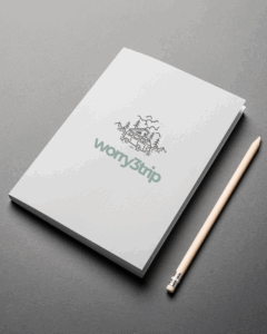 black and white minimalist note book mockup instagram post